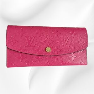 NEW LV Fushia Emilie Wallet Envelope Style Monogram Louis Vuitton